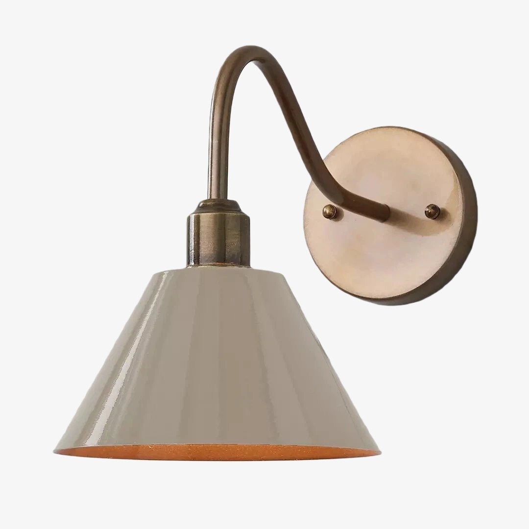 Narix Industrial Tapered Wall Lamp – Accent Sconce for Bedroom or Hallway T543