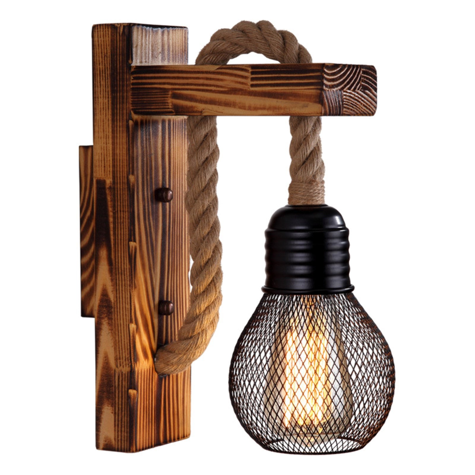 Hemp Rope Wall Lamp