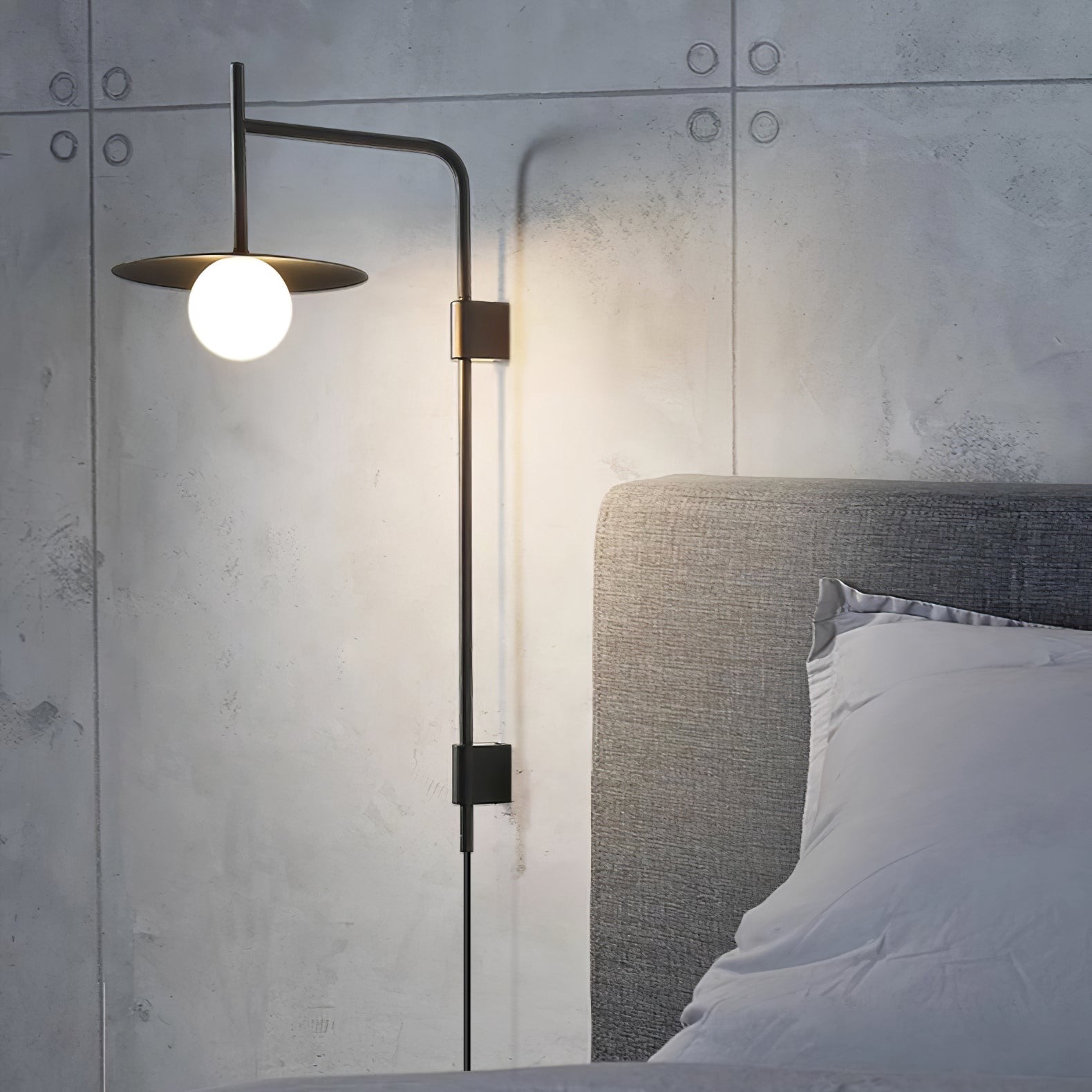 Nordic Swing Arm Wall Lamp for Living Room G26
