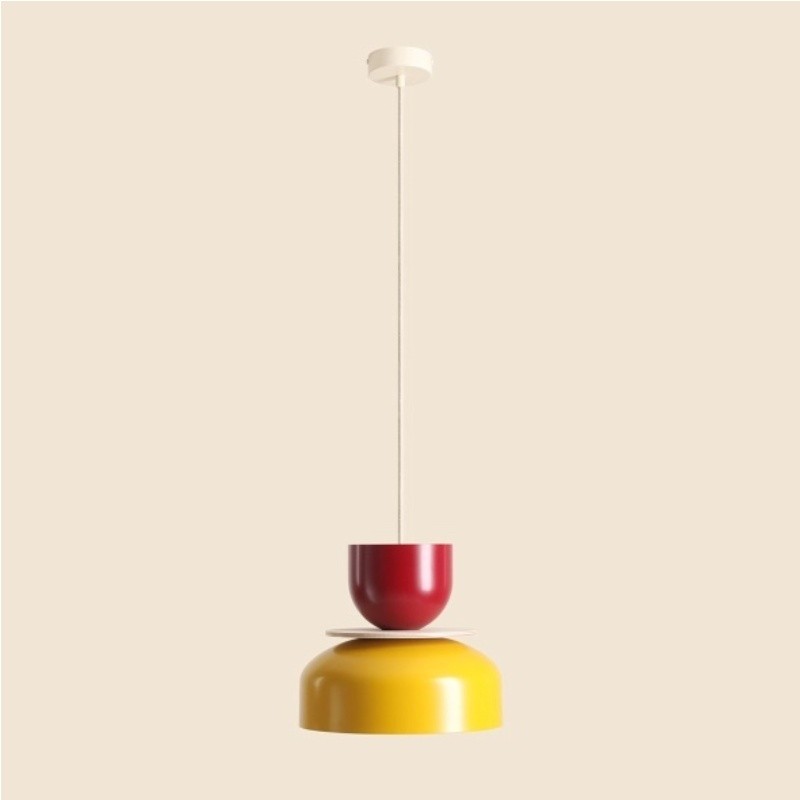 Modern Dual‑Shade Pendant Lamp With Scandinavian Style S227