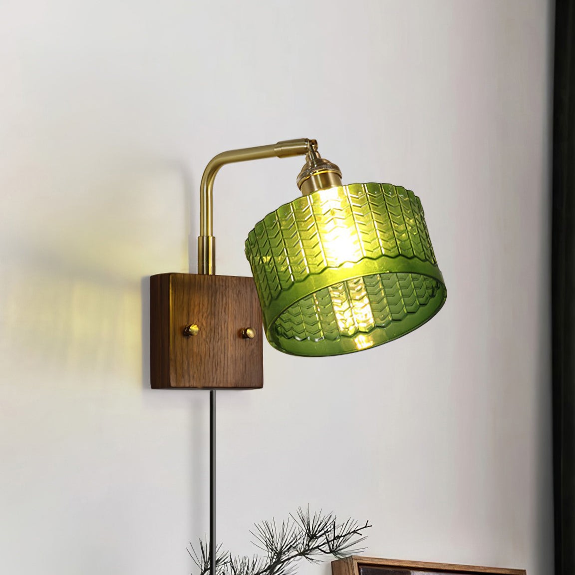 Vintage Plug In Wall Lamp for Bedroom M70