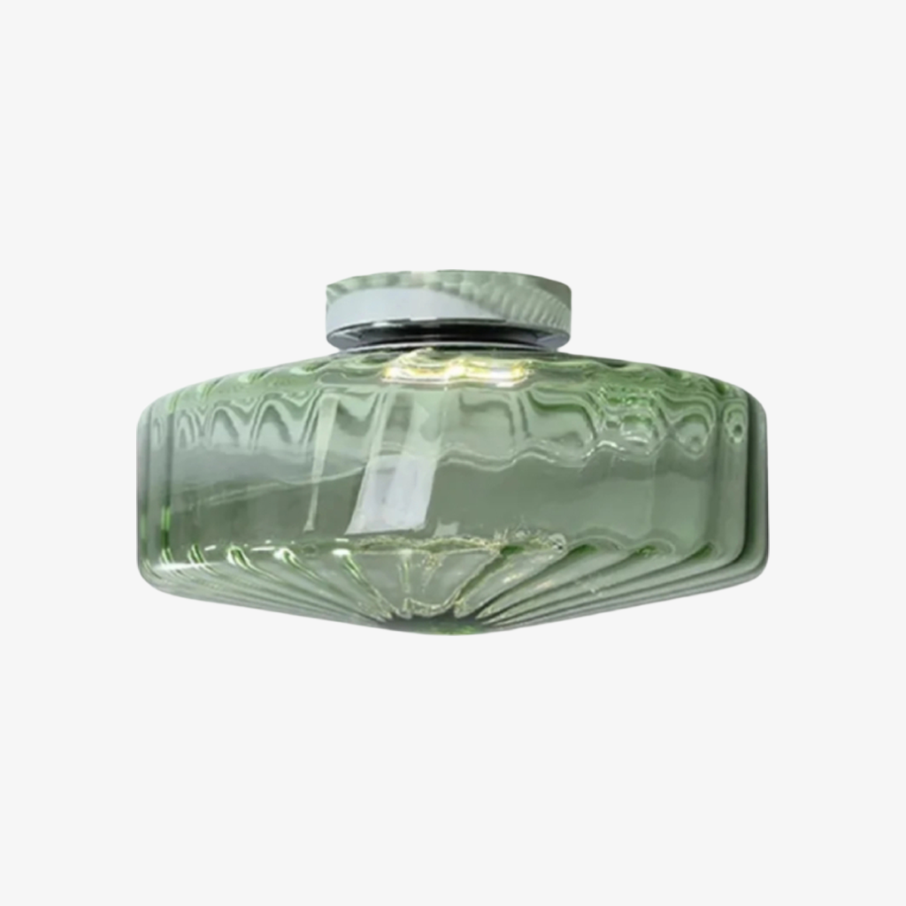 Ripplara Water Ripple Glass Lamp - Vintage Flush Mount Design T578