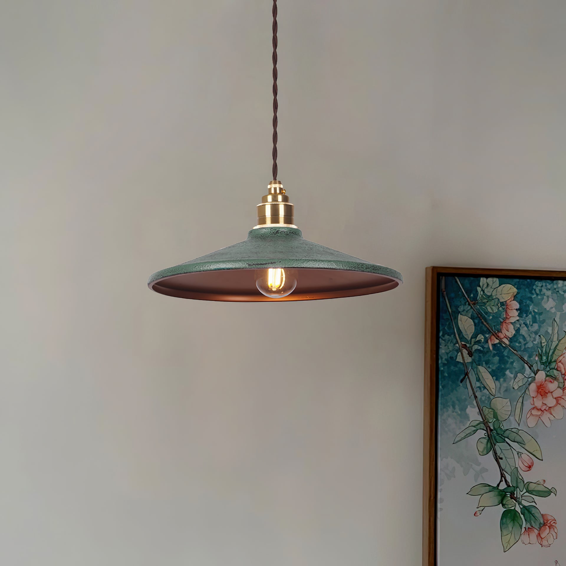 Rustic Saucer Shade Pendant Light T1700