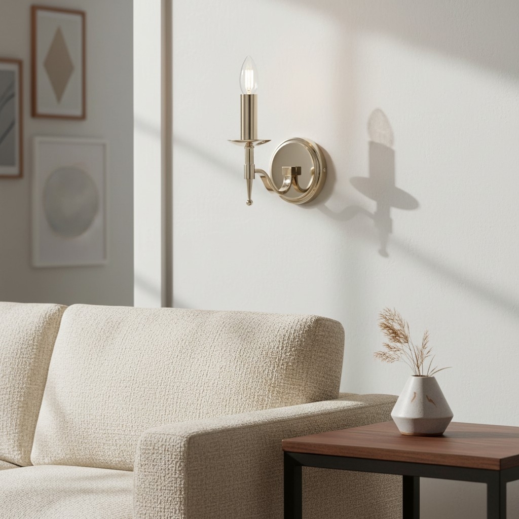 Tela Classic Wall Sconce Metal Wall Light - Elegant Wall Sconce Ideal for Hallway or Living Room T829