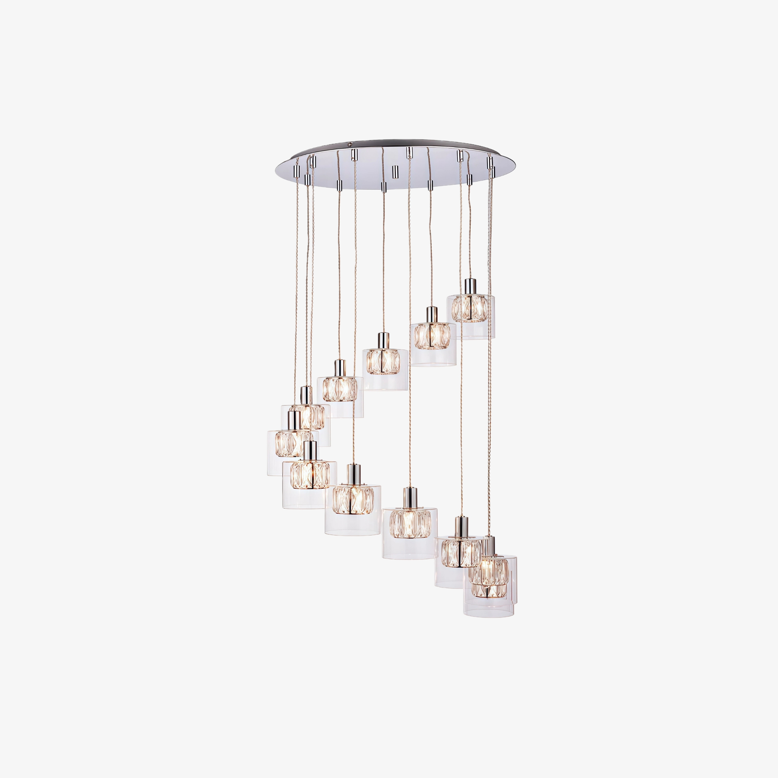 Glomara Sculpted Metal Pendant Lamp - Transitional Sconce Ambient Lighting for Bedrooms and Entryways T989