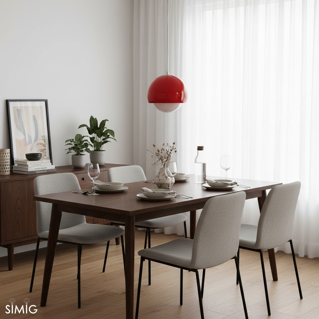 Creative Persimmon Pendant Lamp - Modern Glass and Metal for Dining Room M143