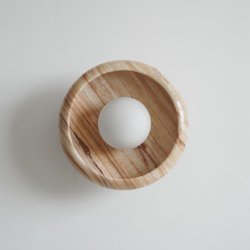 Bowl - Shaped Marble Wall Lamp P064