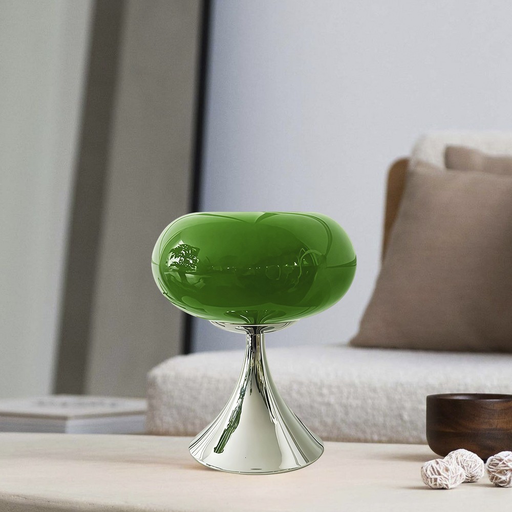Lollora Bauhaus Apple Glass Table Lamp — Modern Desk & Bedside S171