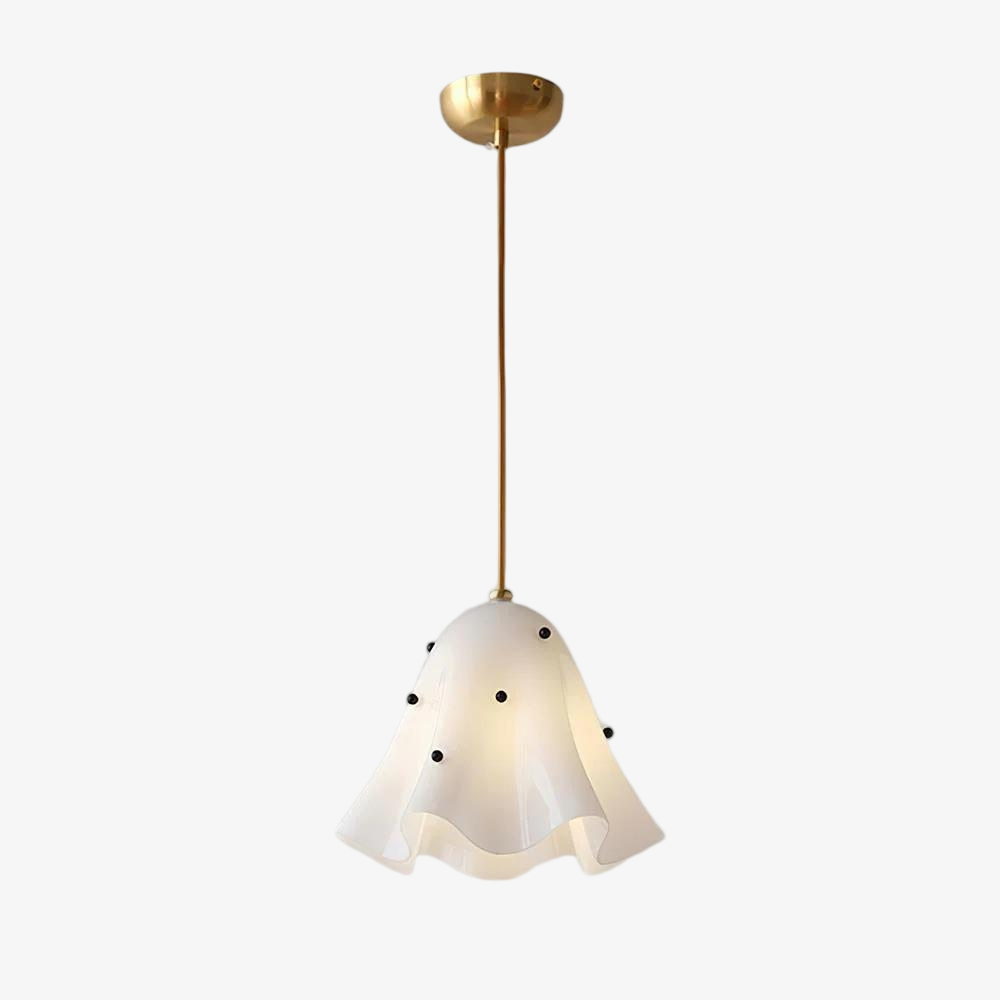 Bellina Wavy Edge Glass Pendant - French Style Light for Kitchen T279