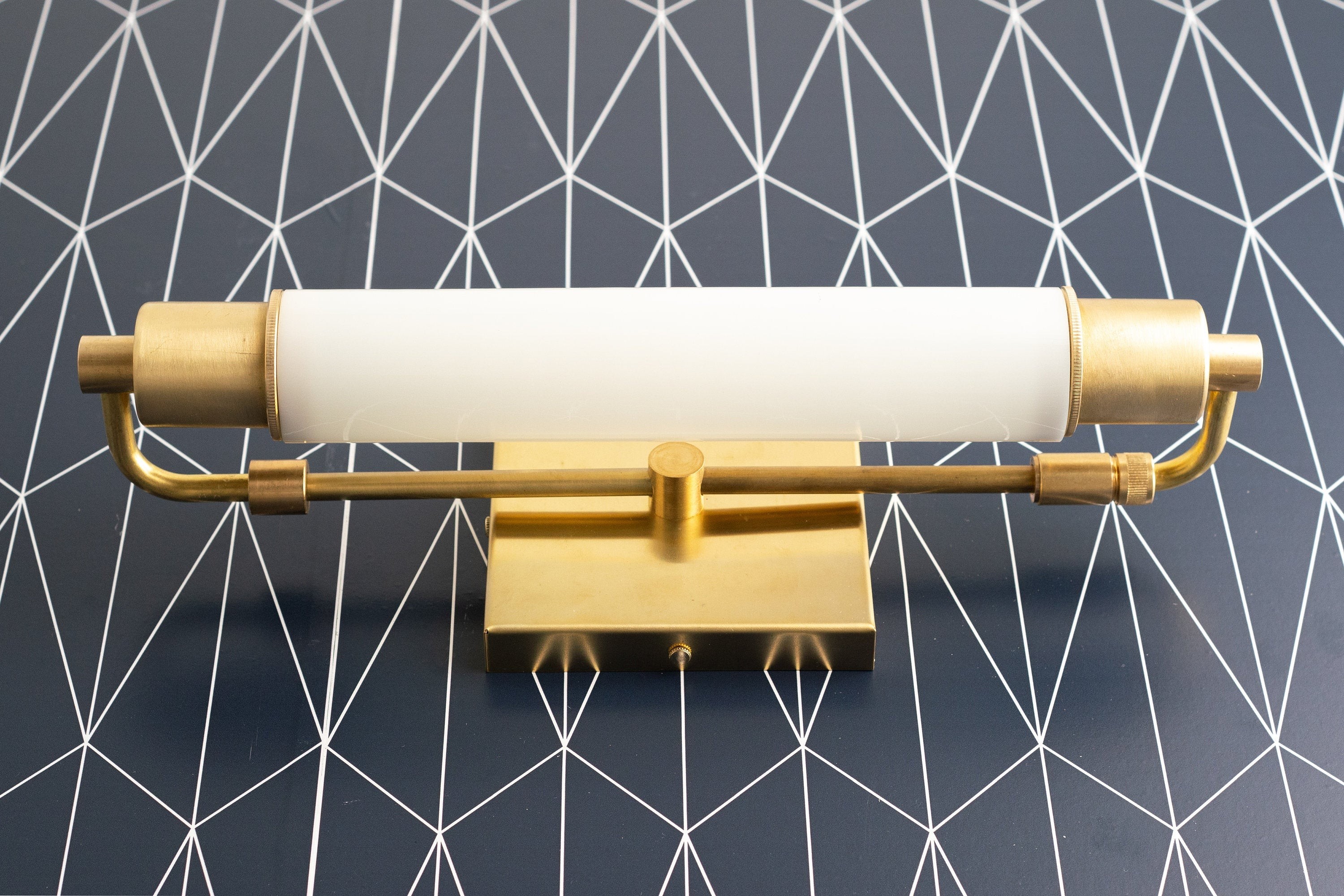 Ornato Luxe Modern Vanity Sconce - Art Deco Wall Light with Cylinder Shade T387
