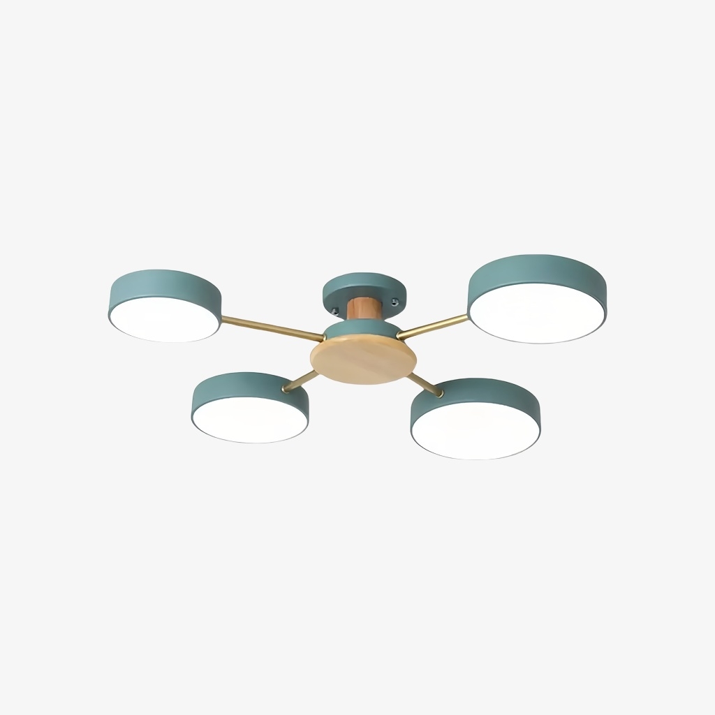 Stylish Wood-Branch Ceiling Lamp - LED Light for Dining Room and Living Room S378