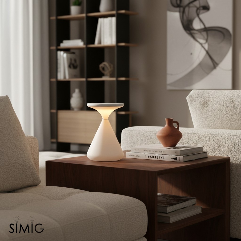 Salt & Pepper Portable Table Lamp - Minimalist LED Design for Bedroom S30