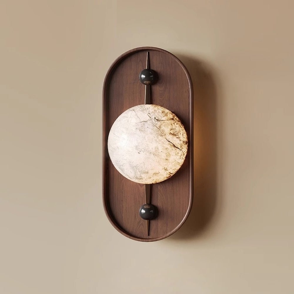 Bezel Alabaster Wall Lamp T1617