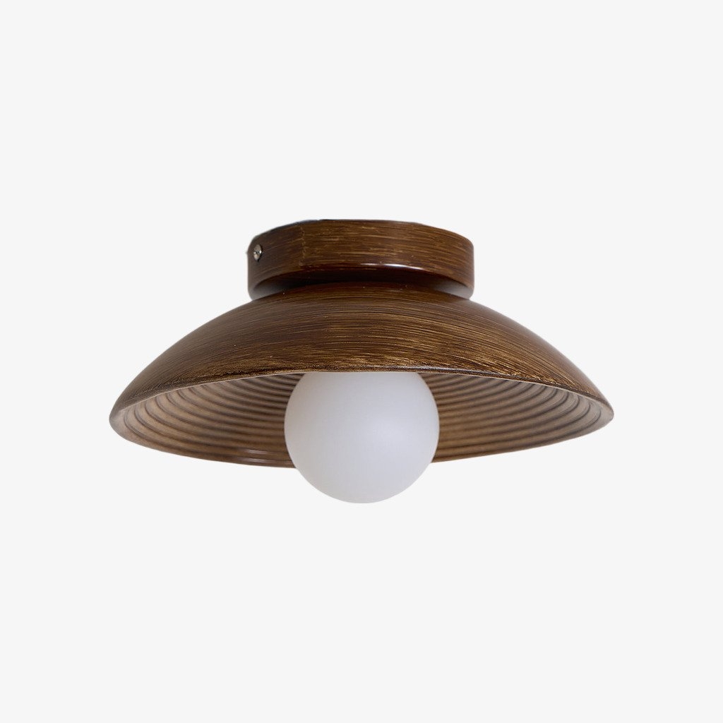 Ovalune Textured Flush Mount Ceiling Light – Modern Living Room T527