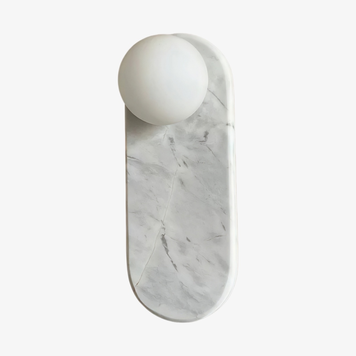 Vinbrea Stone Wall Lamp Organic Texture - Mid-Century Accent Light for Bedroom and Hallway T1221