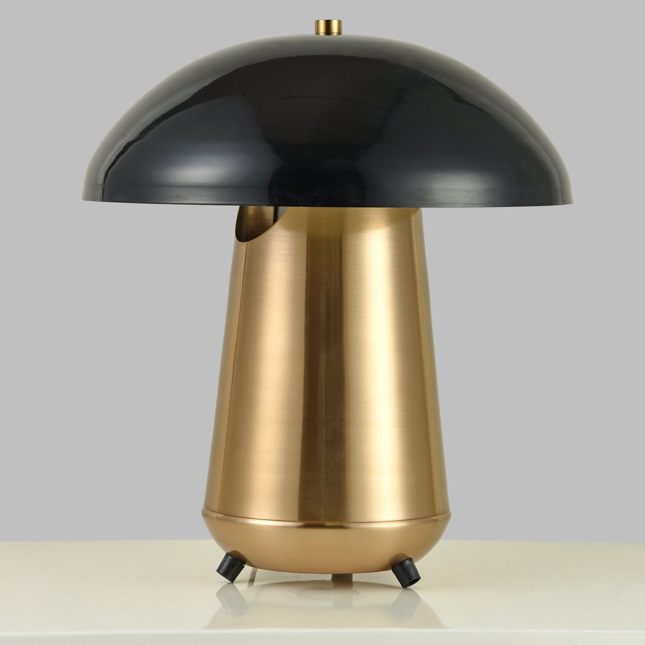 Metal Covered Mushroom Hollow Table Lamp M525
