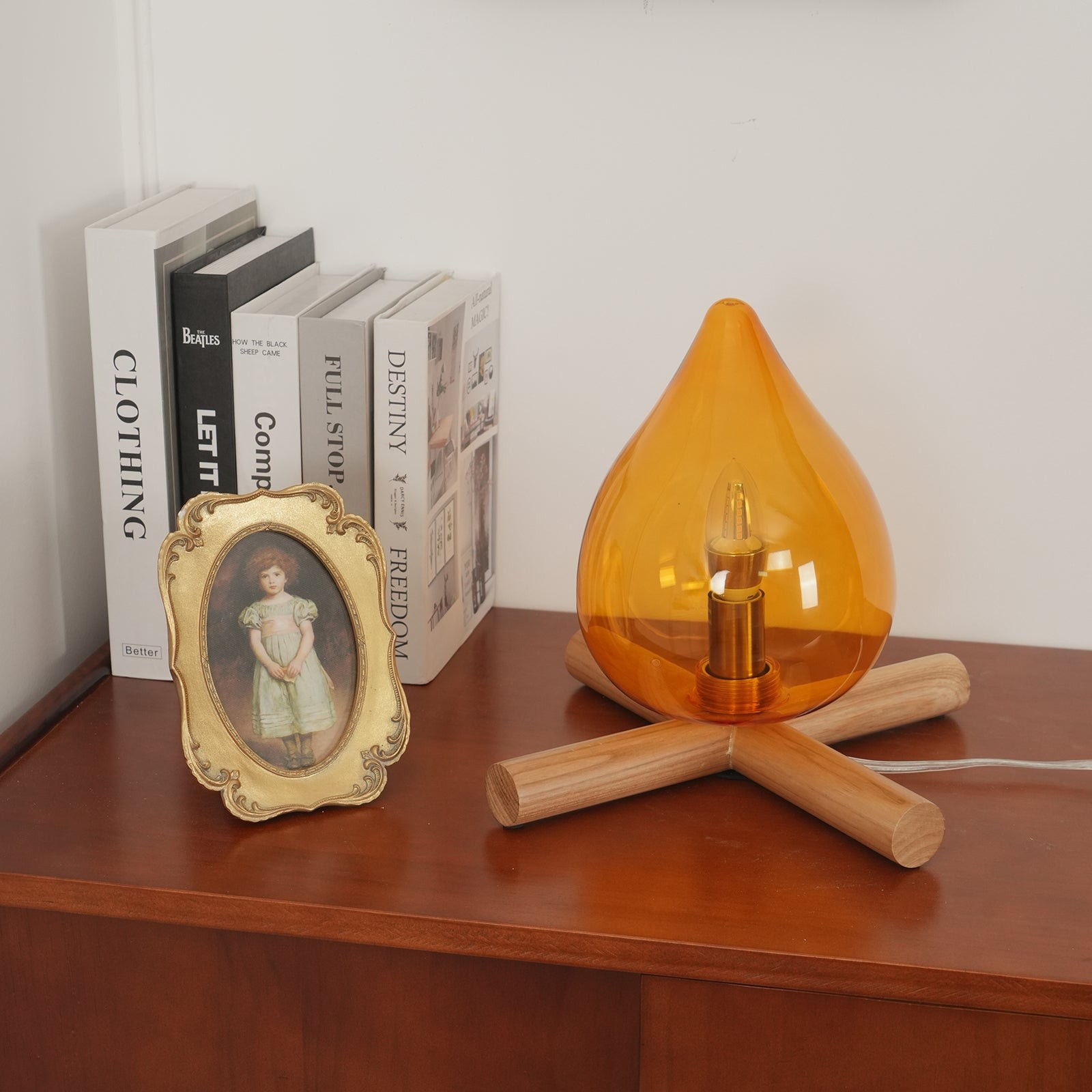 Funny Fire Shape Small Flame Table Lamp M55