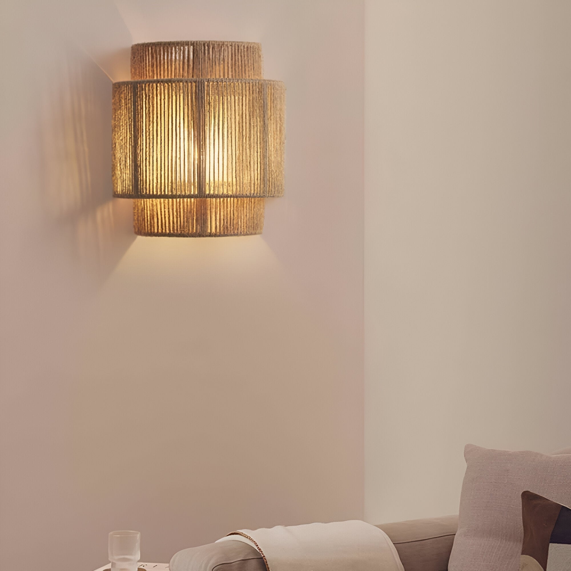 Bohemian Vintage Hand Woven LED Wall Light T2018