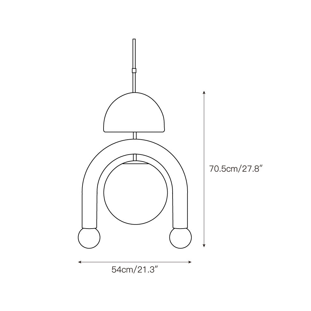 Eirene Glass Pendant Lamp T1926