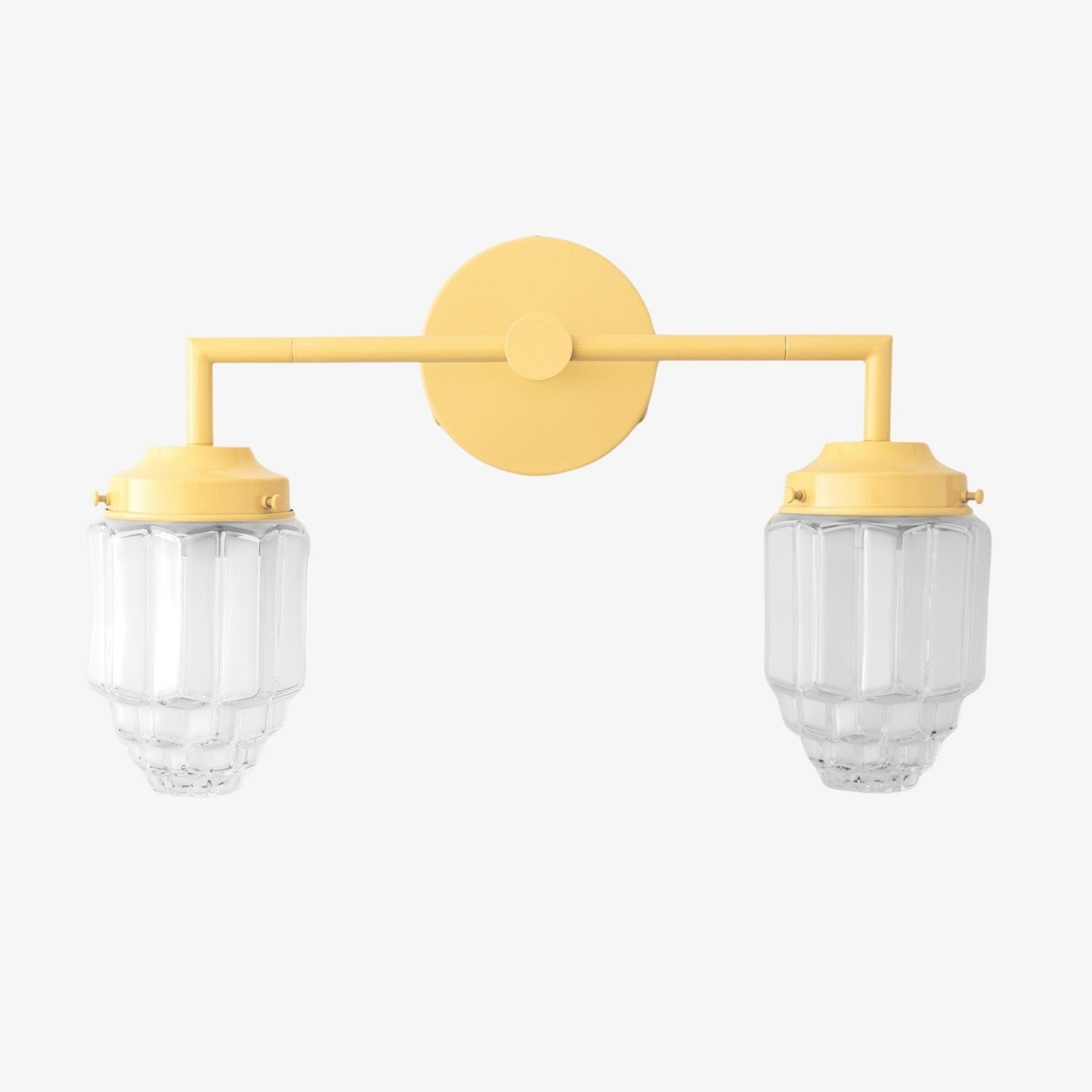 Tierlux Glass Art Deco Vanity Light - Colorful Skyscraper Globe Wall Fixture T293