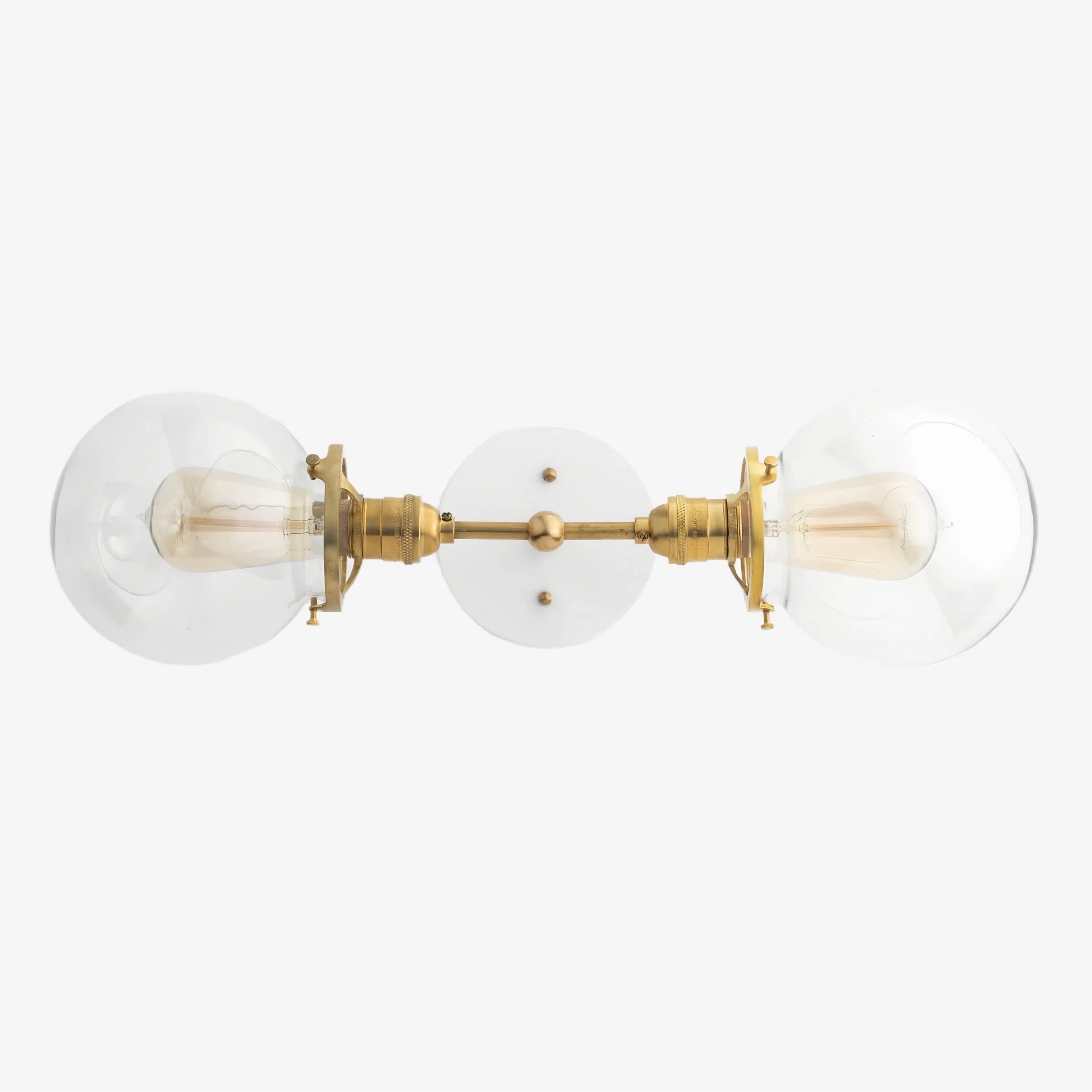 Lumio Globe Industrial Vanity Lighting- Modern Double Globe Wall Light T343