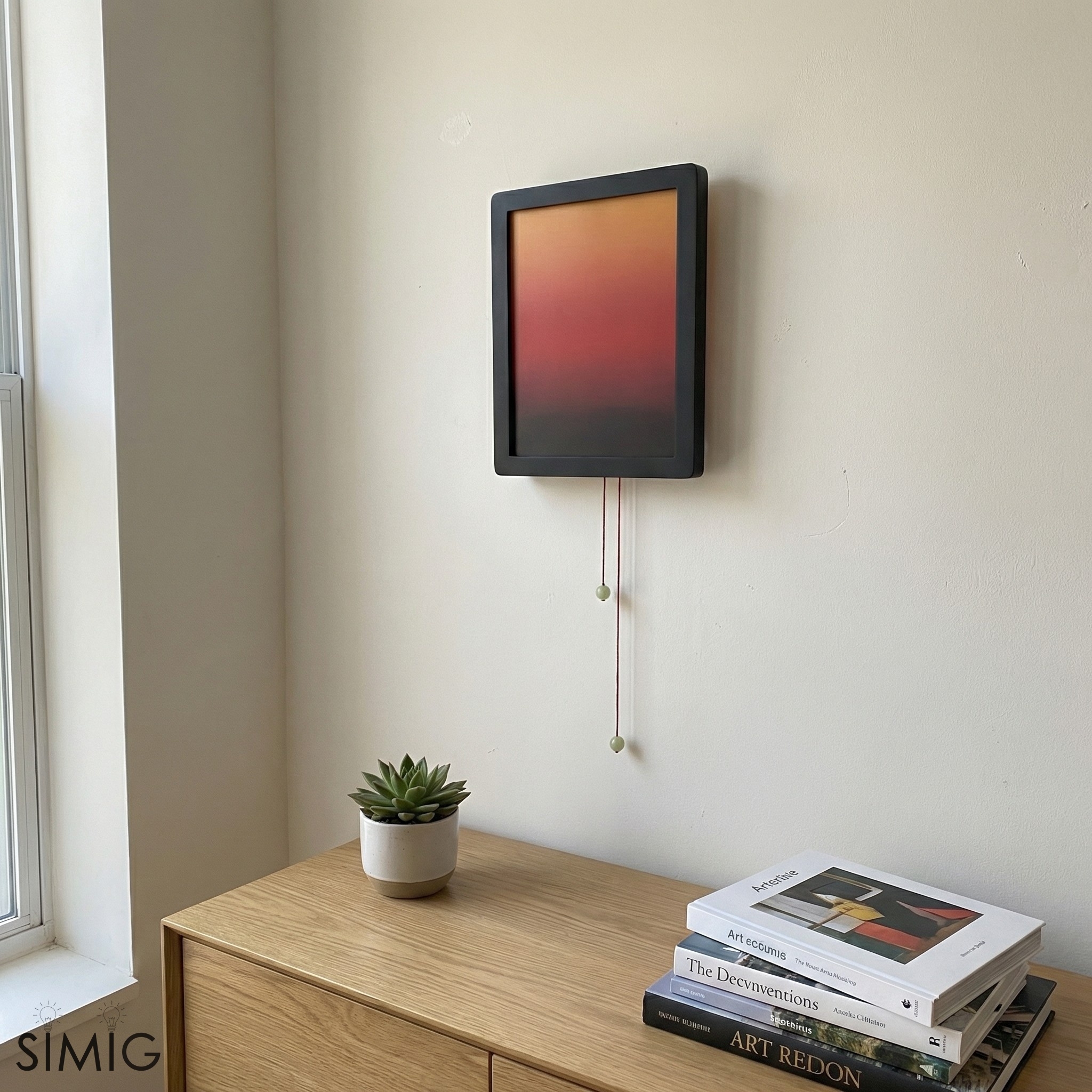 Afterglow Sunset Pull Cord Wall Lamp - Ambient Light for Bedroom Decor S253