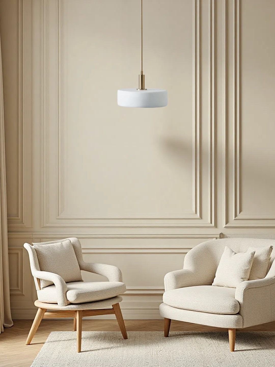 Modern Style Minimalist Porcelain Pendant Light G88