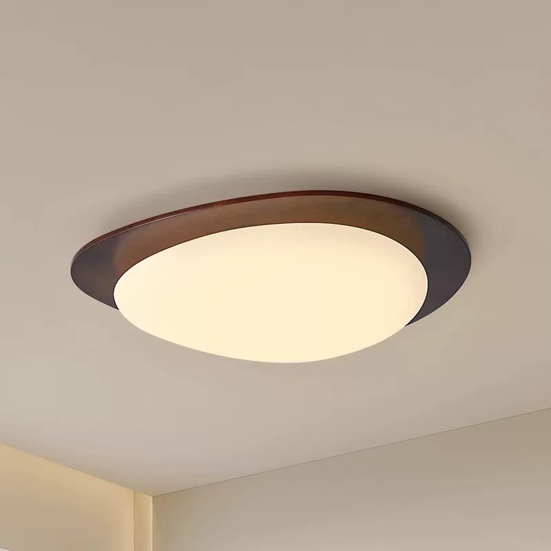 Pebble Walnut Ceiling Light M335