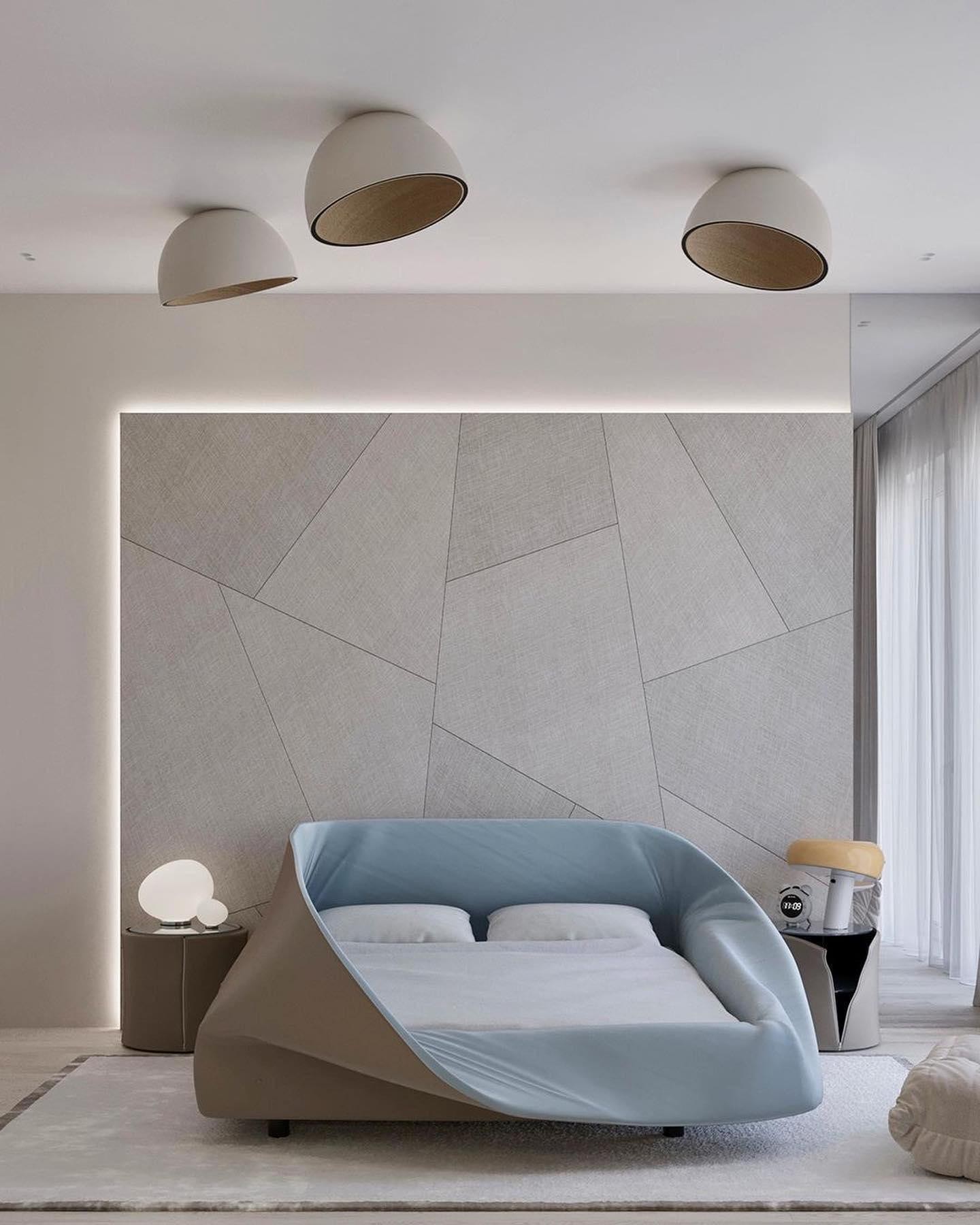 Simple Modern Nordic LED Eggshell Ceiling Lamp M284