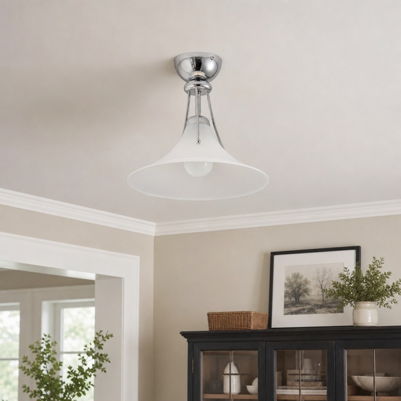 Kallera Magnolia Ceiling Light - Gradient Design Lampshade for Bedroom and Hallway T2269