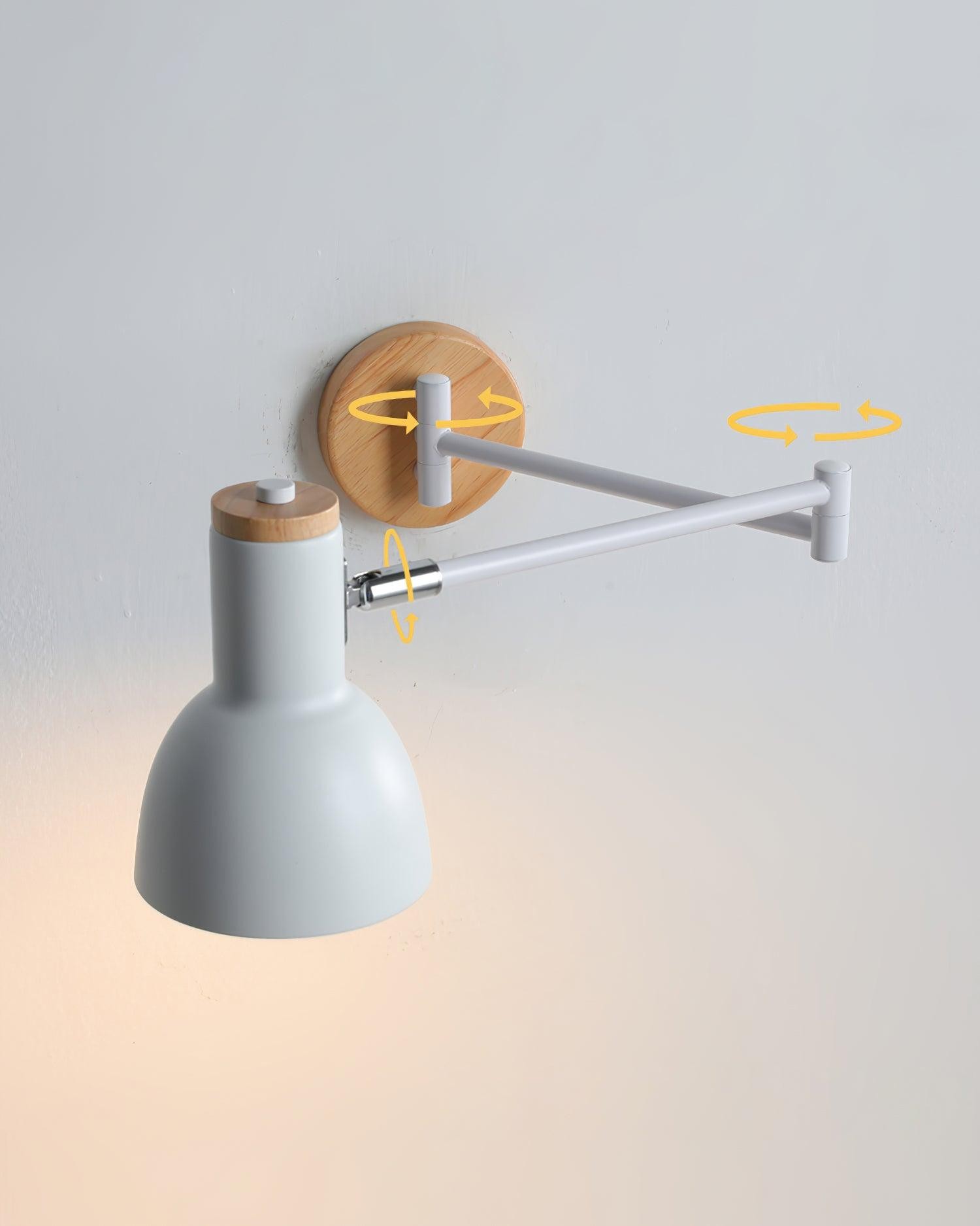 Wooden Adjustable Wall Lamp M291