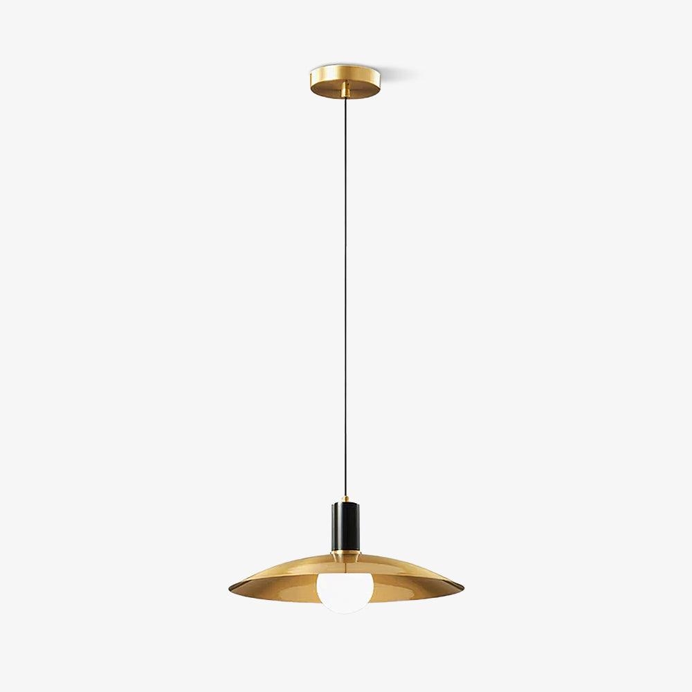 Brass Flared Pendant Lamp T1585