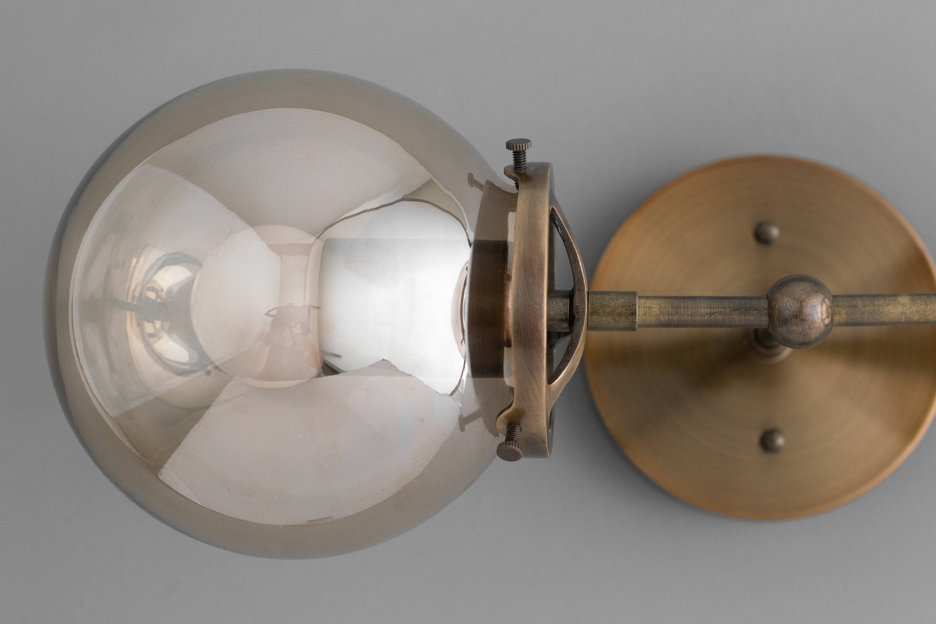 Lumio Globe Double Globe Vanity Wall Light - Rustic Farmhouse Bathroom Wall Fixture T336