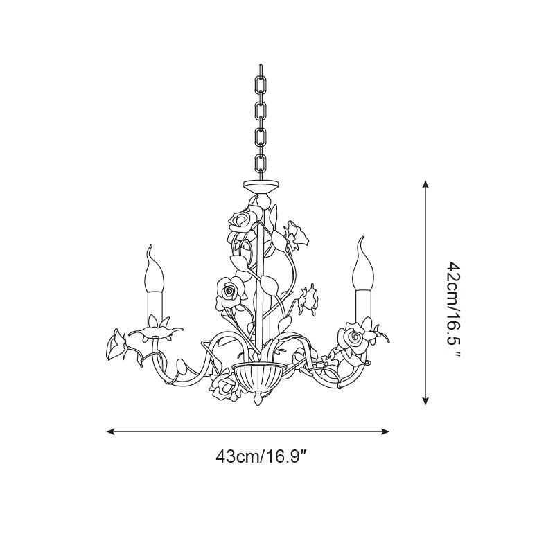 Rose Flowers Chandelier P060