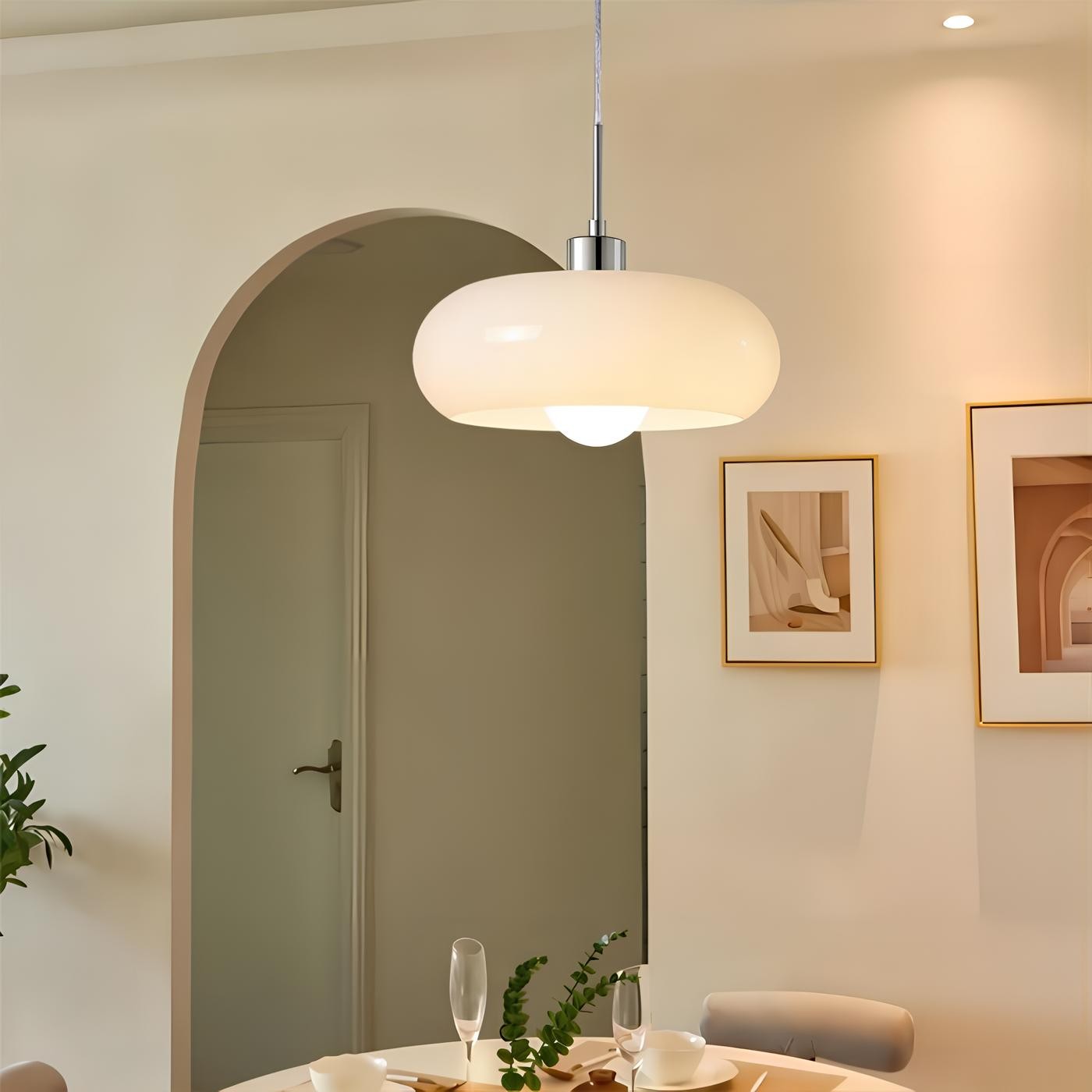 Nordic Bauhaus Glass Pendant Lamp S47