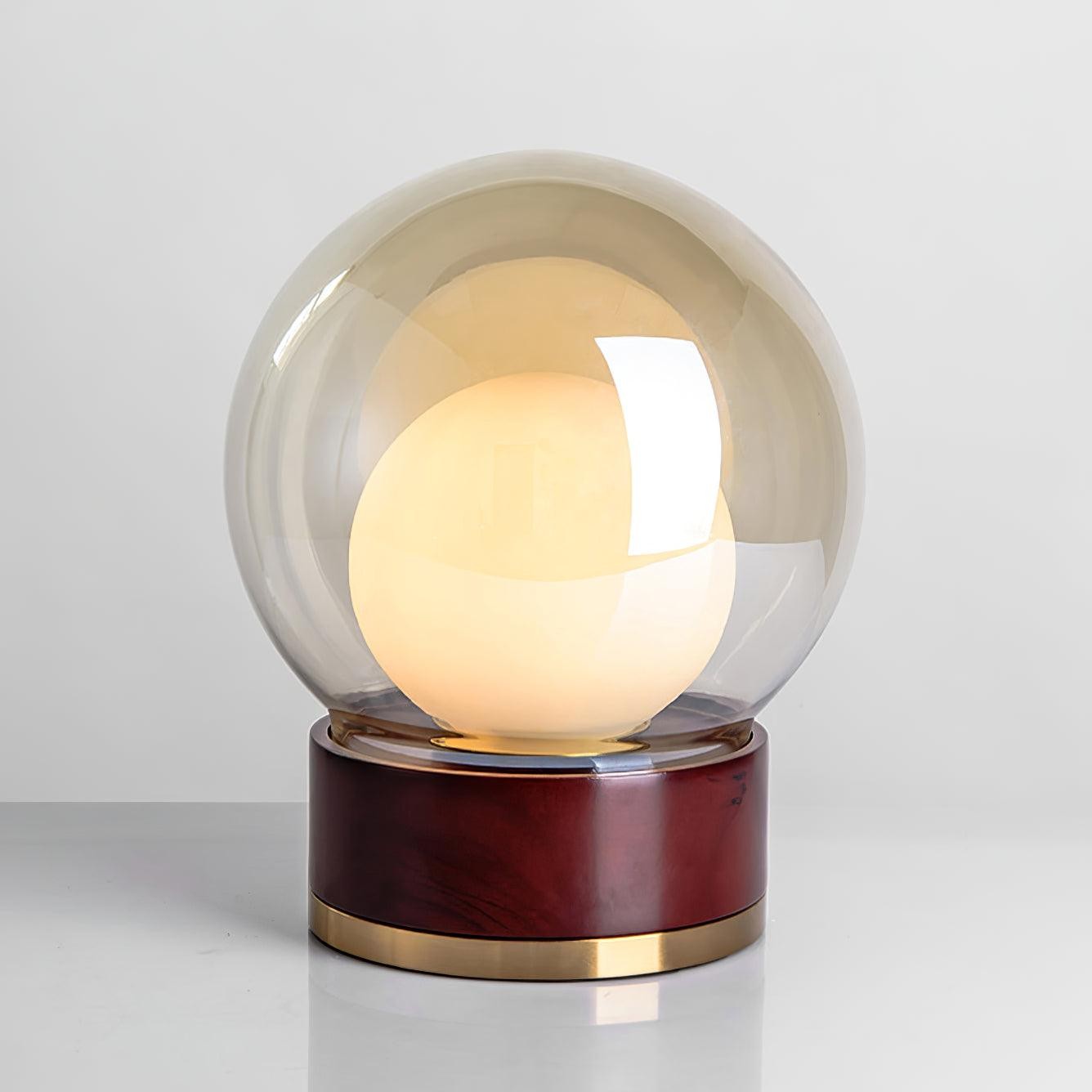 Simple Creative Wood Orb Table Lamp M423