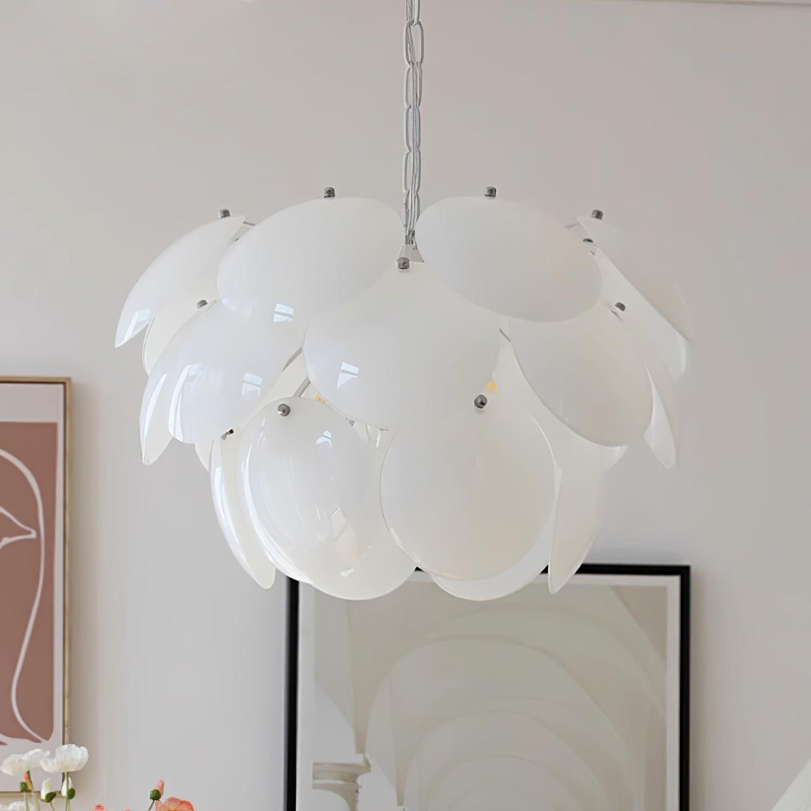 Luxury Fashion Luminous Petal Glass Chandelier M538