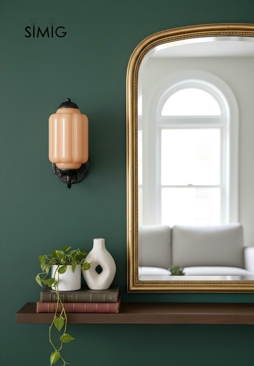 Eloise Vintage Glass Sconce - Elegant Art Deco Wall Lamp M486