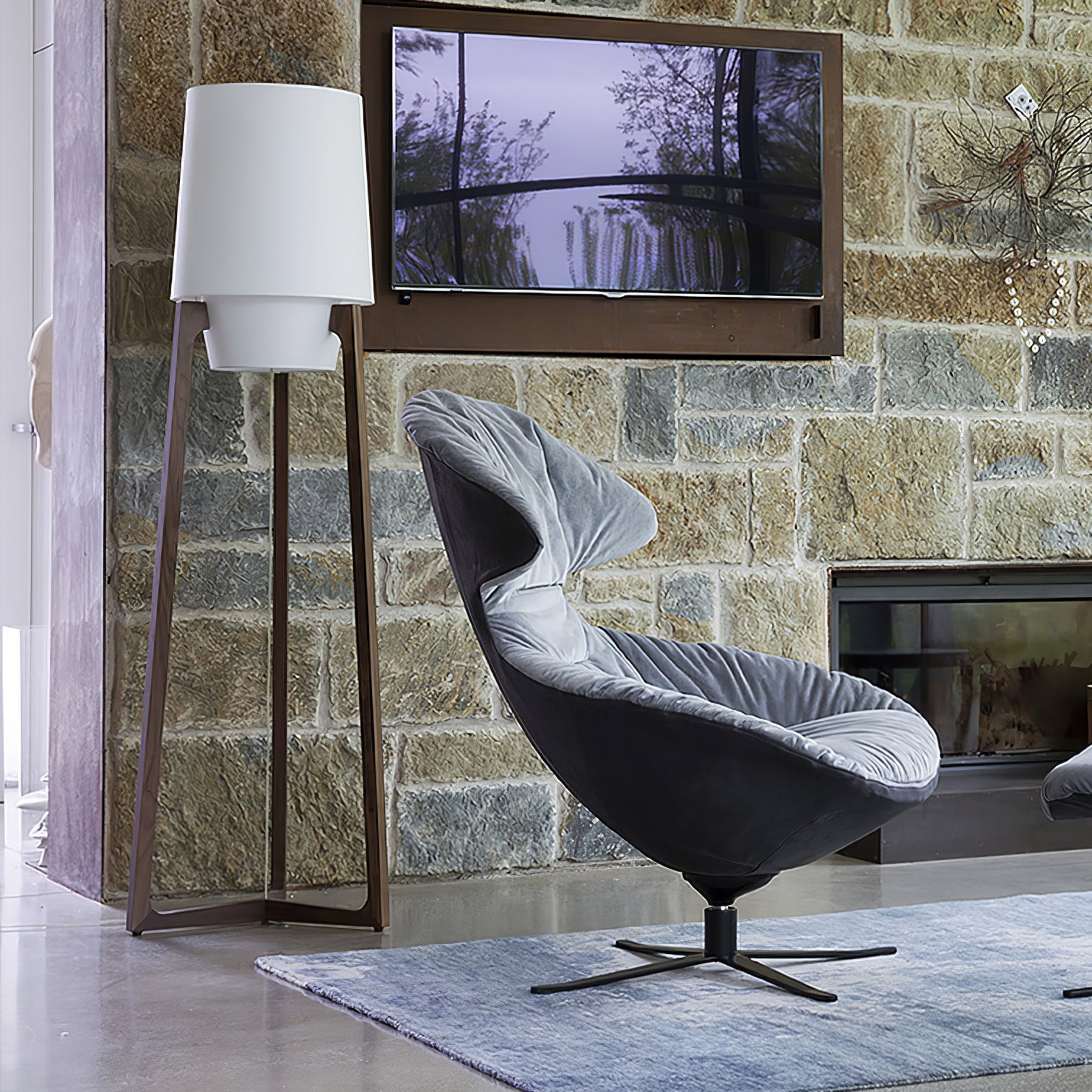 Modern Simple Chinese Style Solid Wood Floor Lamp M51