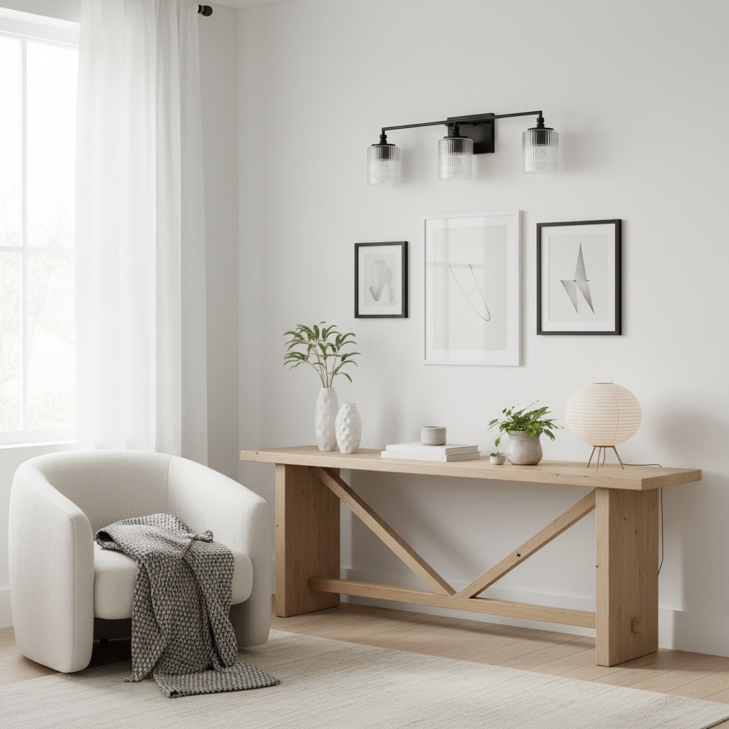 Lirra 3 Light Glass Vanity Lamp - Contemporary Bathroom Wall Lighting T762