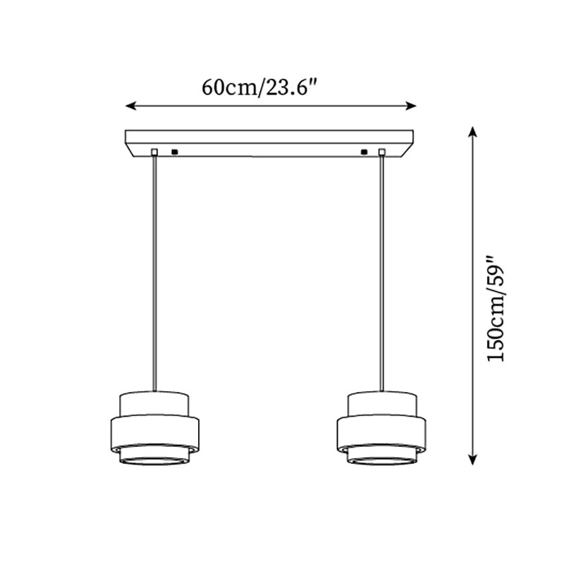 Travertine Drum Minimal Pendant - Kitchen Island Light M169