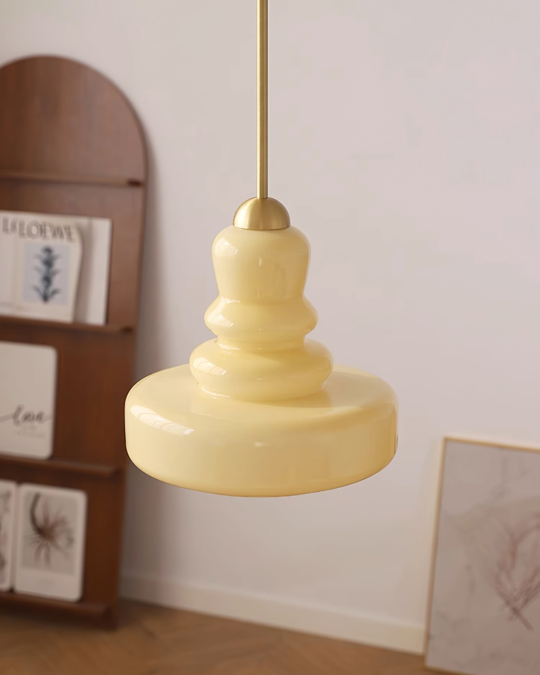 Mid Century Modern Gourd Glass Pendant Light M113