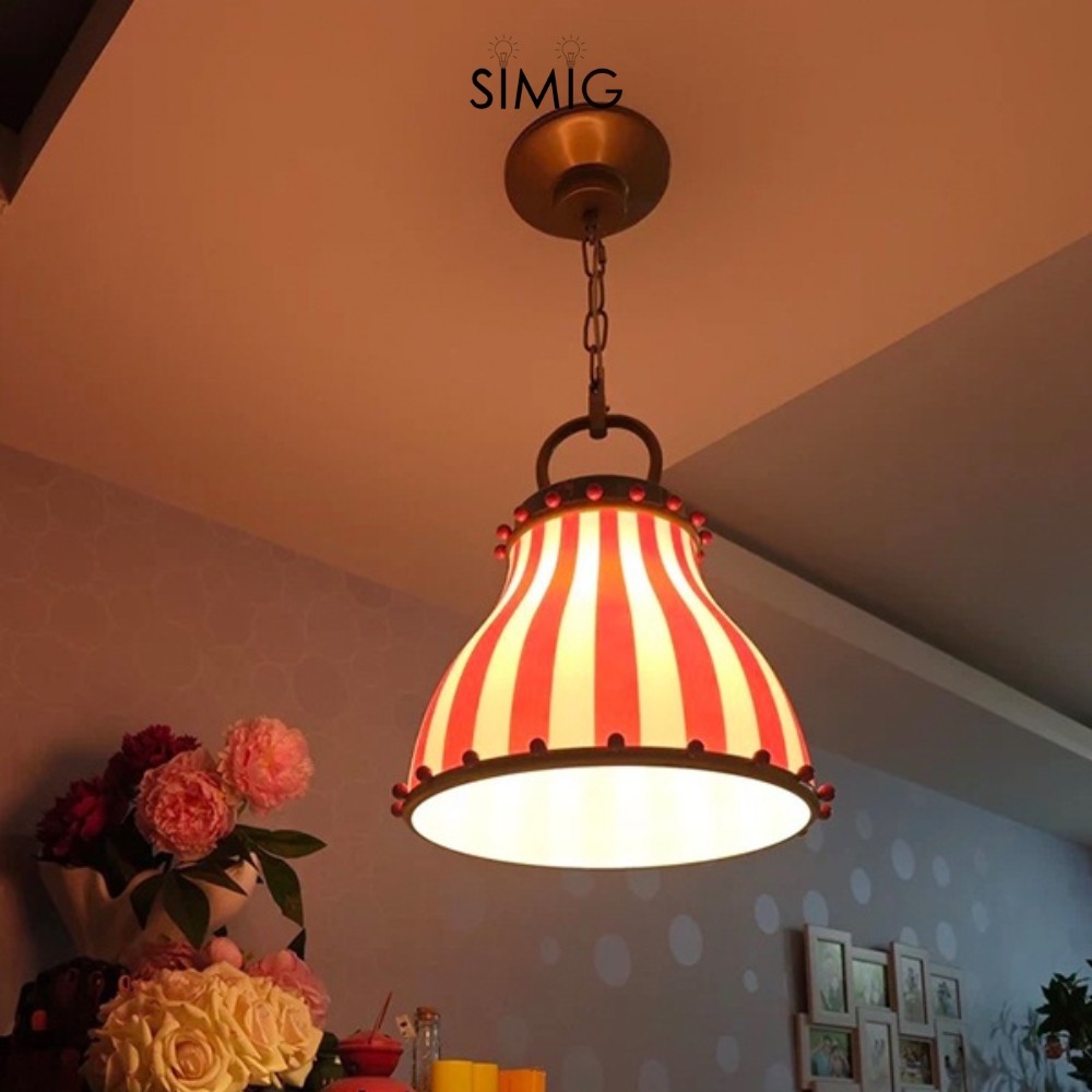 Festilo Circus Striped Glass Pendant for Dining & Living Spaces M66