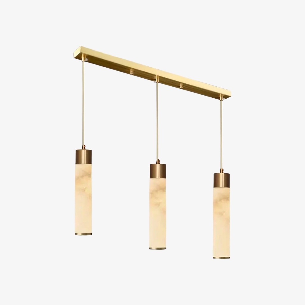 Solaryx Minimal Cylindrical Silhouette Pendant Light - Modern Style Lamp for Kitchen or Dining Room T1135