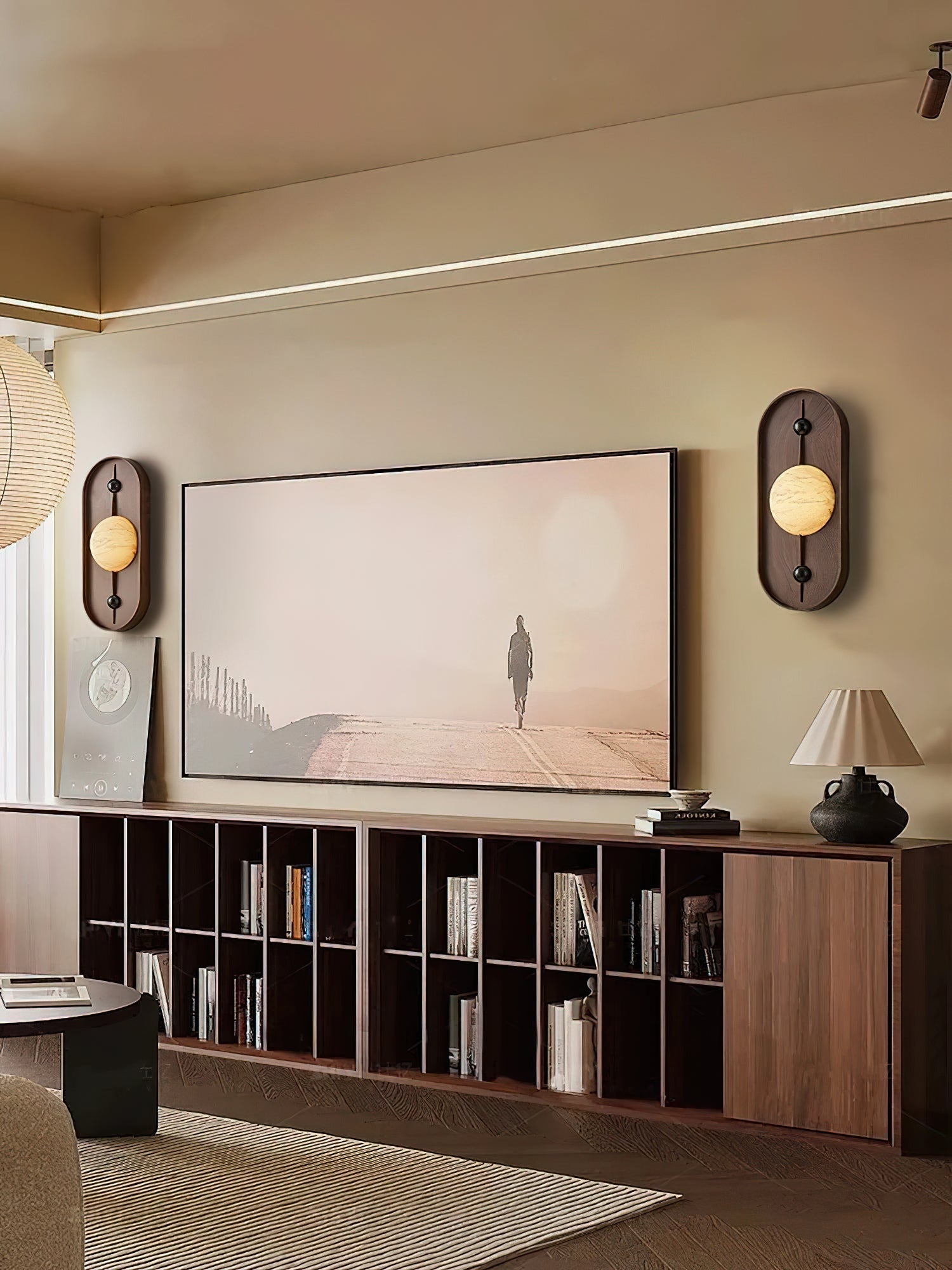 Bezel Alabaster Wall Lamp T1617