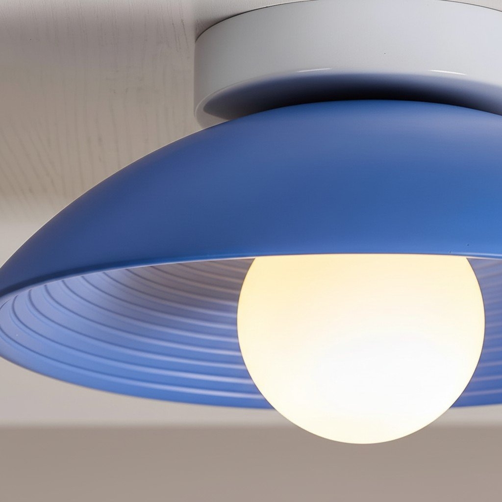 Ovalune Textured Flush Mount Ceiling Light – Modern Living Room T527