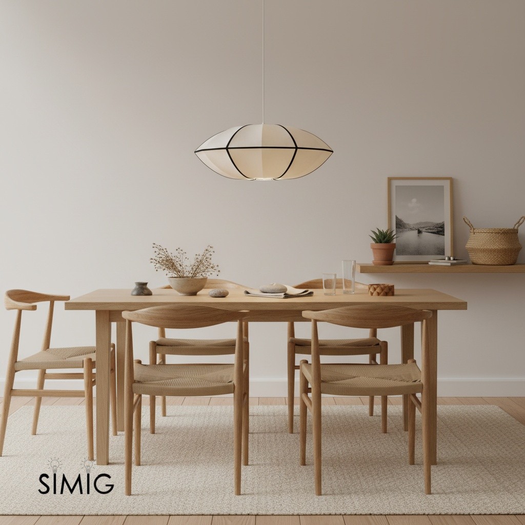 Modern UFO Fabric Pendant Lamp for Dining Room and Living Space S180