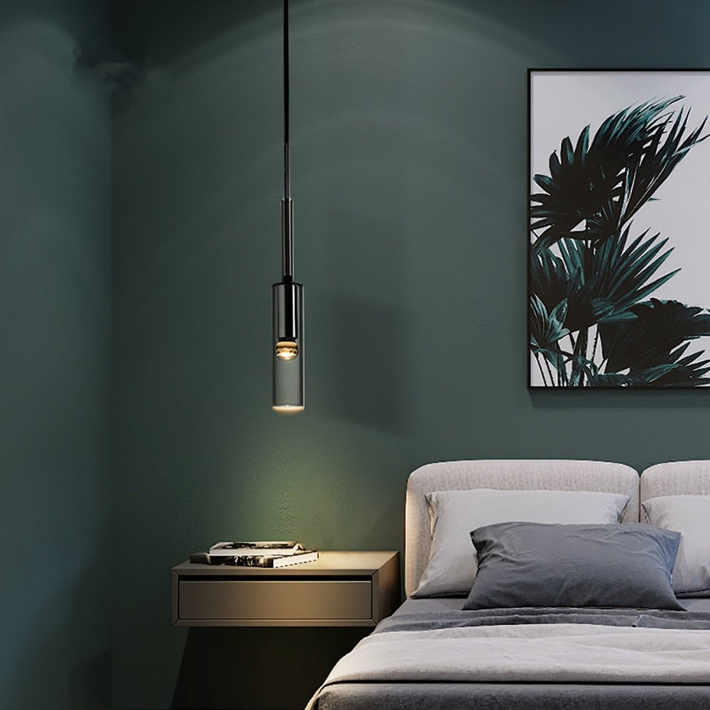 Modern Cylindrical Glass Pendant Light G42