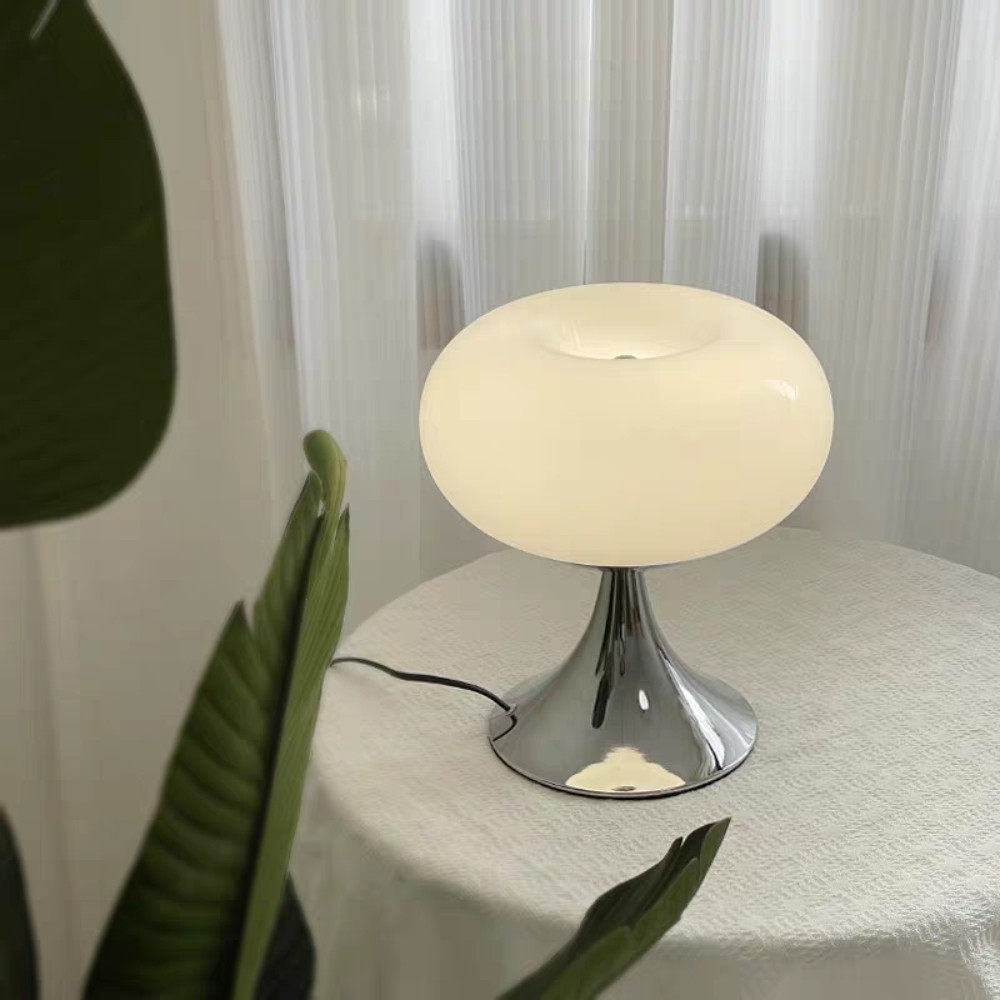 Lollora Bauhaus Apple Glass Table Lamp — Modern Desk & Bedside S171