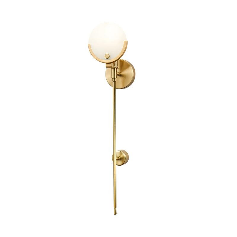 Metal Brass Spherical Bedroom Wall Lamp M573